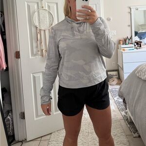 Spyder Gray Boxy Long Sleeve Hoodie